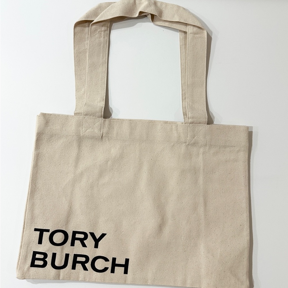 NWOT Tory Burch Cream Canvas Tote